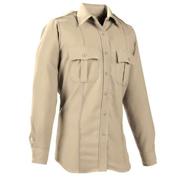 Elbeco Tops - Elbeco Women's Tan Poly/Cotton Teflon Paragon Plus Style OP875-3 Shirt NEW